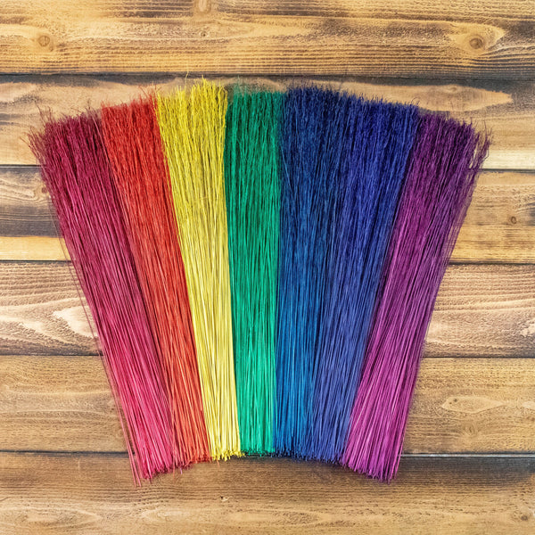 Kids Broom - Rainbow - Traditional, Rustic, Wall Decor, Broomstick, Halloween, Witch Costume
