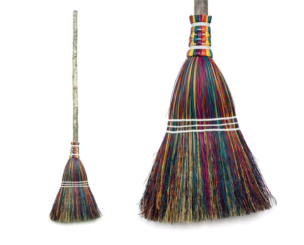 Kitchen Broom - Rainbow - Handmade Broom, Wedding Broom, Housewarming Gift, Rustic Home Decor