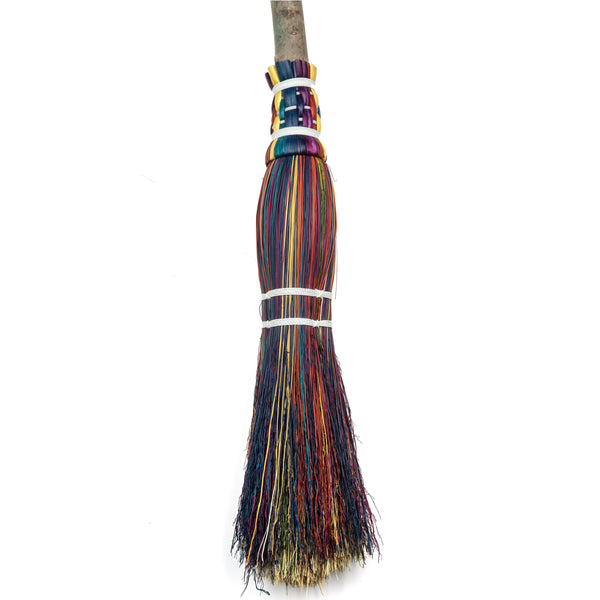 Witches Broom - Rainbow - Halloween Costume, Cosplay, Decoration, Occult, Witch, Renaissance, Medieval, Larp, Besom, Rustic
