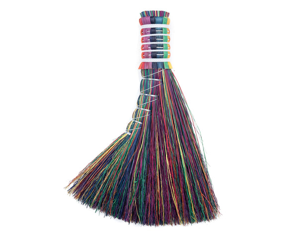 Angel Wing Whisk Broom - Rainbow - Hand Broom, Functional Art, Ceremonial Broom, Rustic Wall Decor, Vintage Home Decor