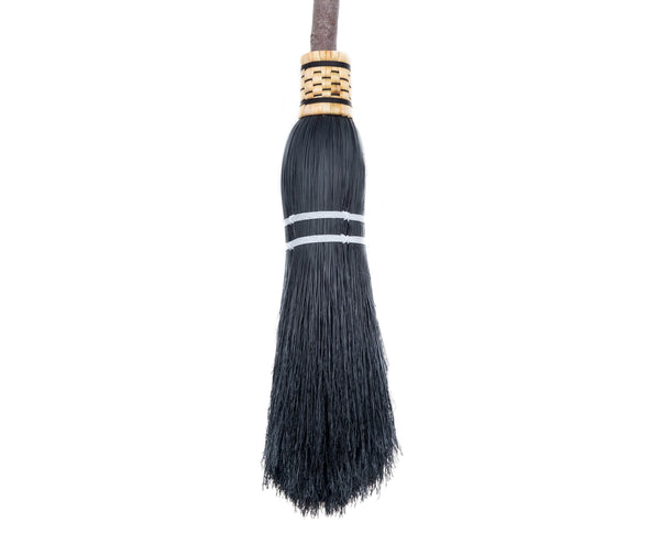 Witches Broom - Black - Broomstick, Halloween, Costume, Magic, Renaissance, Medieval, Larp, Decor, Rustic, Vintage, Besom