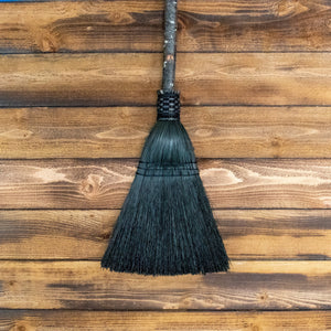 Kitchen Broom - Blackout - Handmade Broom, Wedding Gift, Housewarming, Vintage Home Decor, Rustic Wall Decor, Natural Folk Art