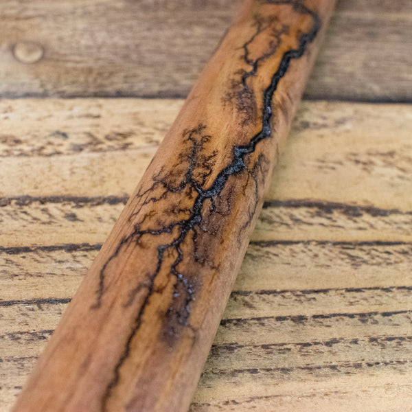 Fractal Burned Kitchen Broom -Llichtenburg, Housewarming Gift, Country Cabin Broom, Folk Art, Backwoods Brooms