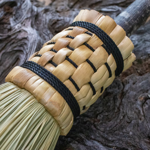 Hearth Broom - Natural - Fireplace Tool, Folk Art, Rustic Home Decor, Broom Corn Broom, Rustic Wall Decor, Housewarming Gift